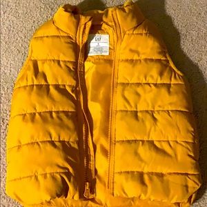Gap yellow puffer vest